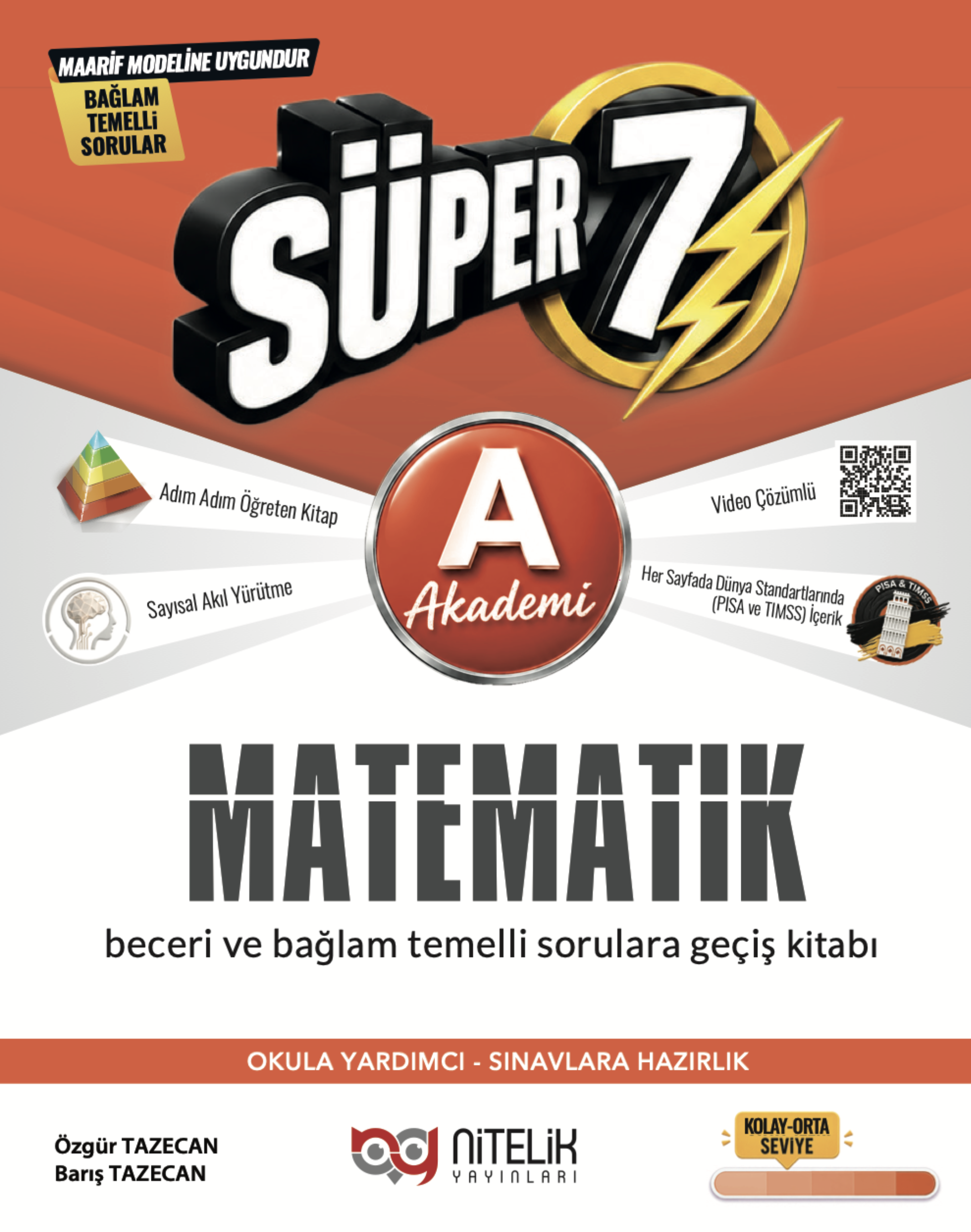 7. Sınıf Süper Matematik Soru Kitabı -A- kapak görseli